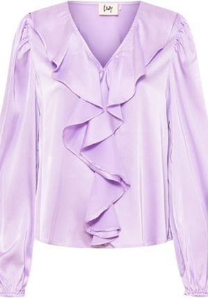 Blusar/Skjortor - Steff flounce blouse – Purple light